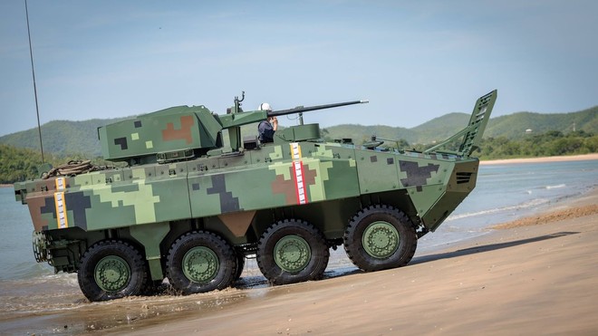 Cận cảnh Thái Lan đưa xe thiết giáp tự chế tạo đi “học bơi” - Ảnh 6.