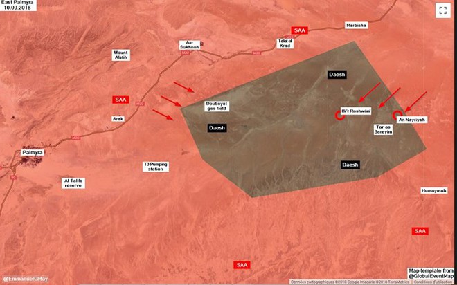 Quân đội Syria quyết giáng đòn kết liễu IS trên sa mạc Deir Ezzor - Ảnh 2.