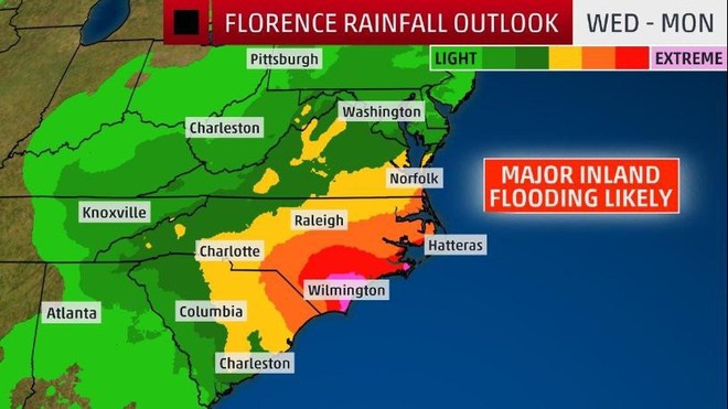 CNN: 4 yếu tố biến Florence trở thành siêu bão khó lường, mạnh nhất trong gần 3 thập kỷ - Ảnh 3.