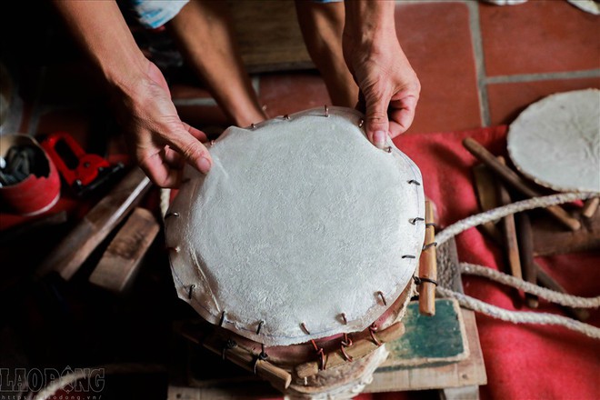 Làng làm trống, đầu lân Trung thu sống dậy sau thời gian bị ruồng bỏ, thờ ơ - Ảnh 5.