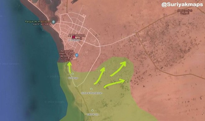 Quân Ả rập Xê út tấn công gần cảng biển, Houthi nã pháo diệt lính liên minh vùng Vịnh - Ảnh 1.