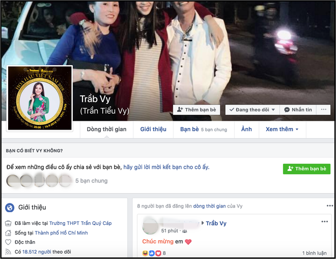 Vừa đăng quang ít phút, hàng loạt Facebook giả mạo Hoa hậu Trần Tiểu Vy đã xuất hiện tràn lan - Ảnh 3.