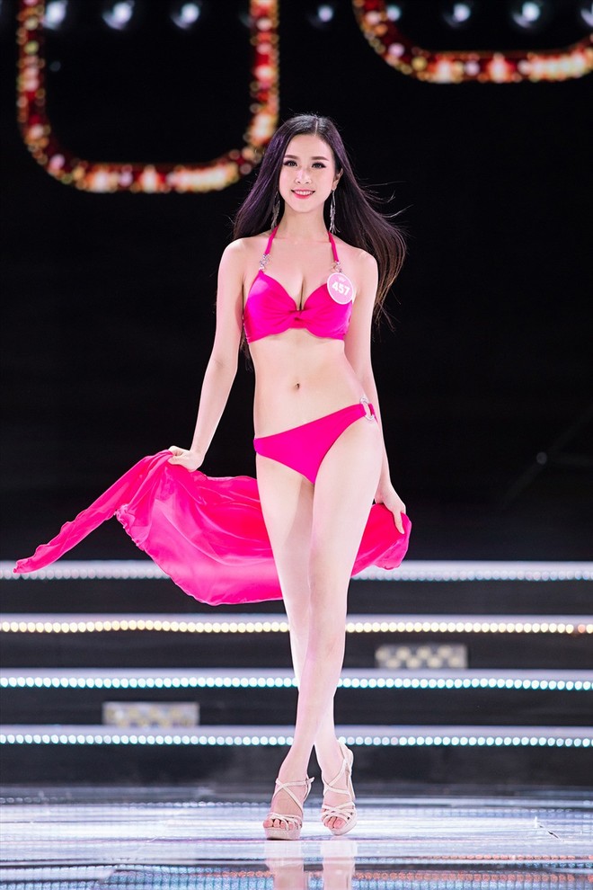 Cận cảnh vẻ nóng bỏng của top 3 Hoa hậu Việt Nam 2018 với bikini - Ảnh 15.