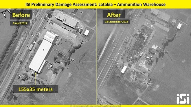 Israel công bố ảnh san phẳng kho vũ khí Syria - Ảnh 2.