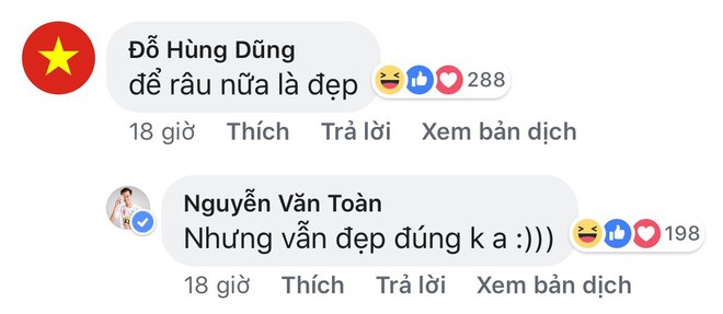 Văn Toàn đổi màu tóc mới, fan chưa kịp khen thì đã phải chú ý đến loạt bình luận từ dàn cầu thủ trẻ phía dưới - Ảnh 7.