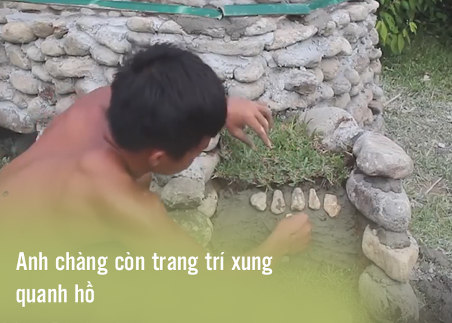 Chàng trai hút hàng triệu người xem chỉ bằng một bể bơi nguyên thủy - Ảnh 6.