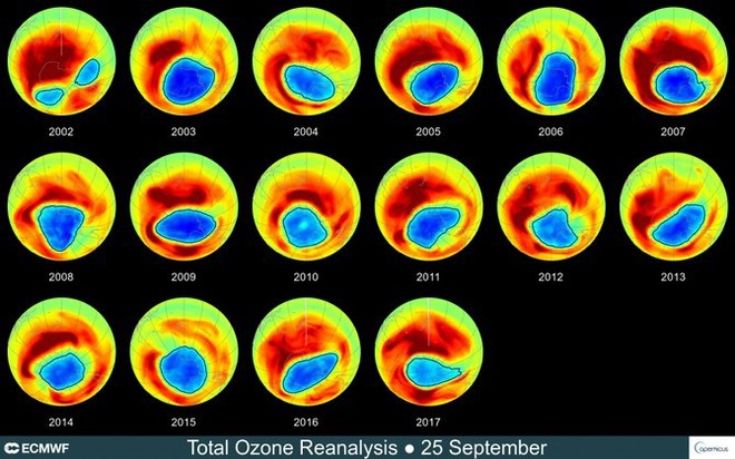 Lỗ hổng tầng Ozon đang thu hẹp nhưng sẽ cần 60 năm nữa để phục hồi hoàn toàn - Ảnh 1.