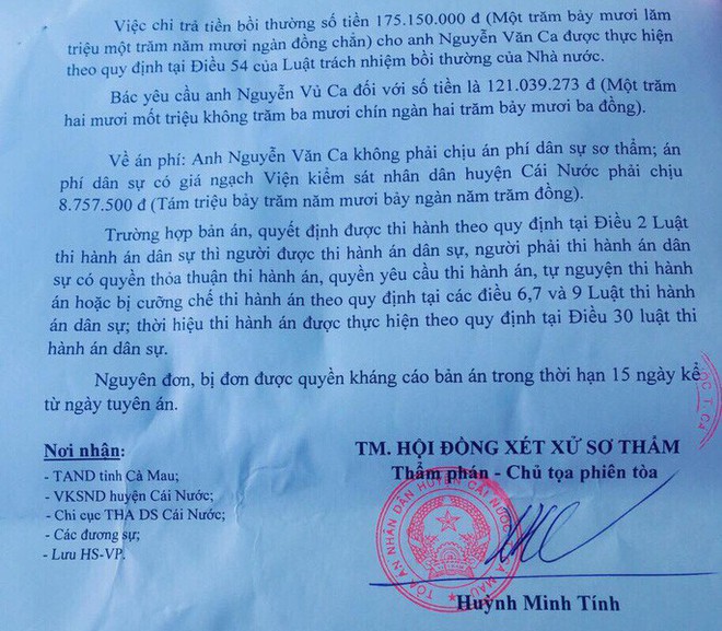 Thanh niên bị oan dứt khoát không nhận 175 triệu đồng cho 386 ngày tù - Ảnh 5.