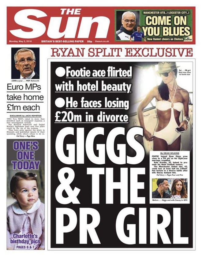 Nghi án dan díu tình cũ Ronaldo chưa kịp nguội, Ryan Giggs đã khoe gái mới - Ảnh 2.