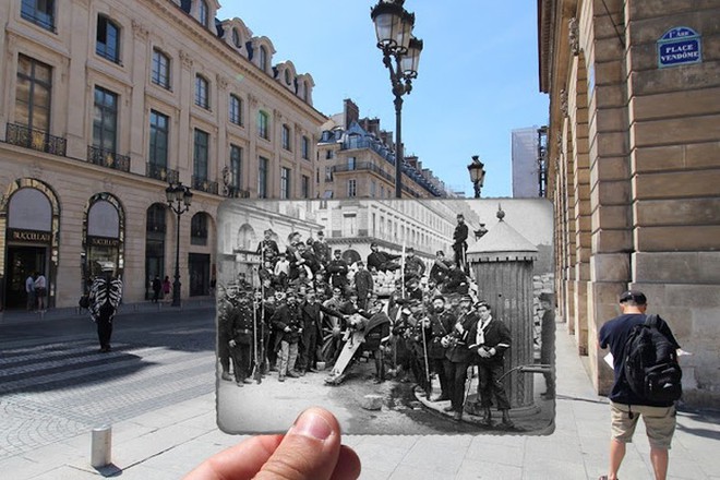 Những bức ảnh “xuyên thời gian” tái hiện Paris xưa và nay đầy sáng tạo - Ảnh 1.