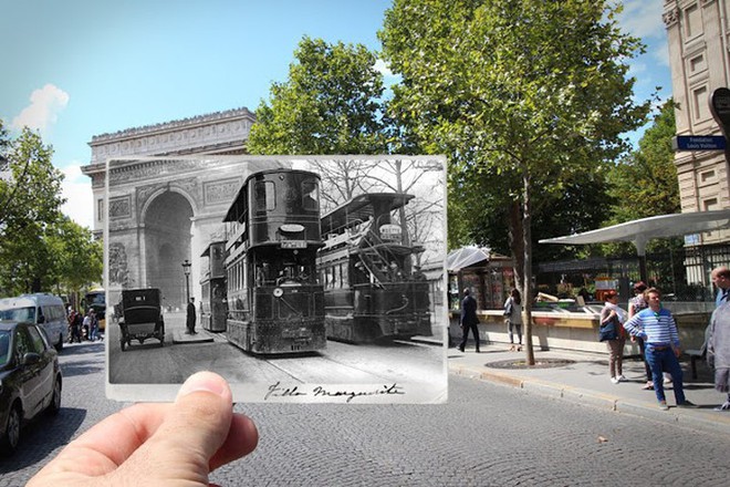 Những bức ảnh “xuyên thời gian” tái hiện Paris xưa và nay đầy sáng tạo - Ảnh 10.