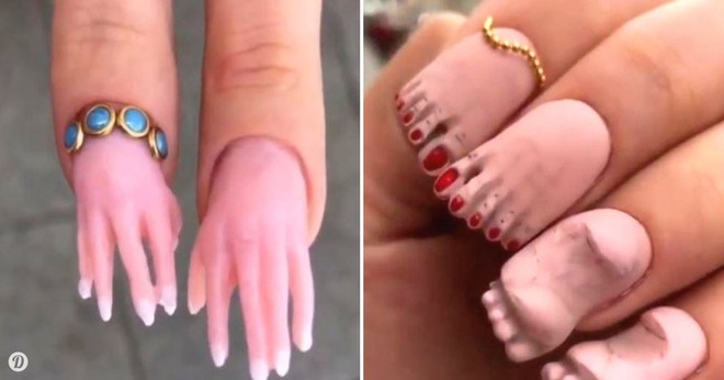 Kiểu nail chất chơi của chị em Nga sẽ giúp bạn trốn việc nhà khi Tết đến - Ảnh 1.