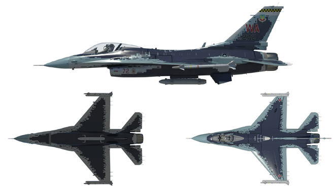 Chim Ưng F-16 đội lốt tiêm kích tàng hình Su-57: Mục tiêu cho Không quân Mỹ tập bắn - Ảnh 1.