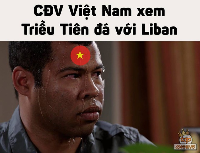 Tâm trạng thay đổi liên tục của CĐV Việt khi xem Triều Tiên thi đấu - nguồn chế ảnh bất tận - Ảnh 2.