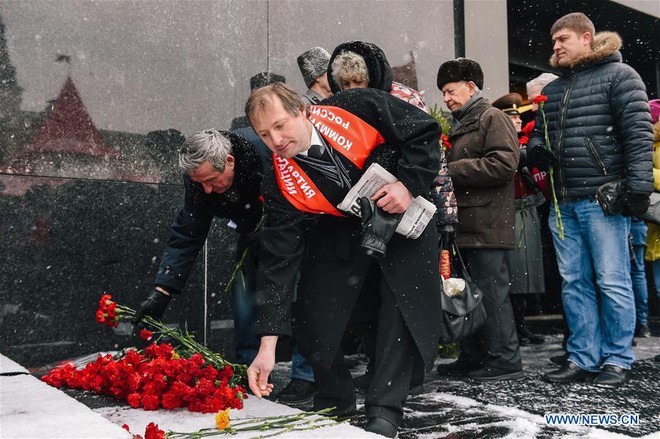 Ảnh: Kỷ niệm 95 năm ngày mất Vladimir Lenin tại Matxcơva - Ảnh 3.
