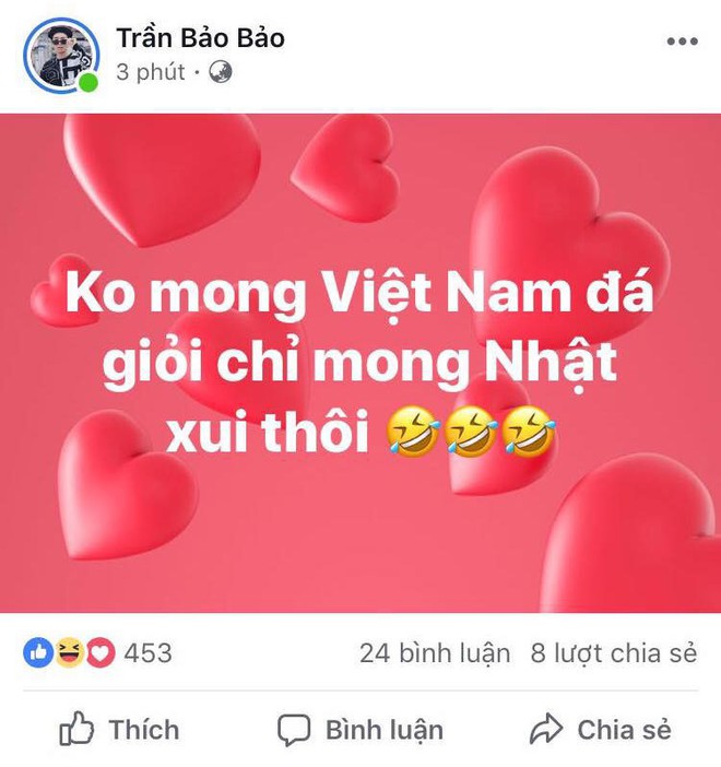 Ngọc Trinh, Ninh Dương Lan Ngọc cùng dàn sao vỡ òa trước trận Việt Nam - Nhật Bản: Một tinh thần rực lửa! - Ảnh 2.