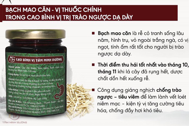 Cao bình vị trị trào ngược dạ dày