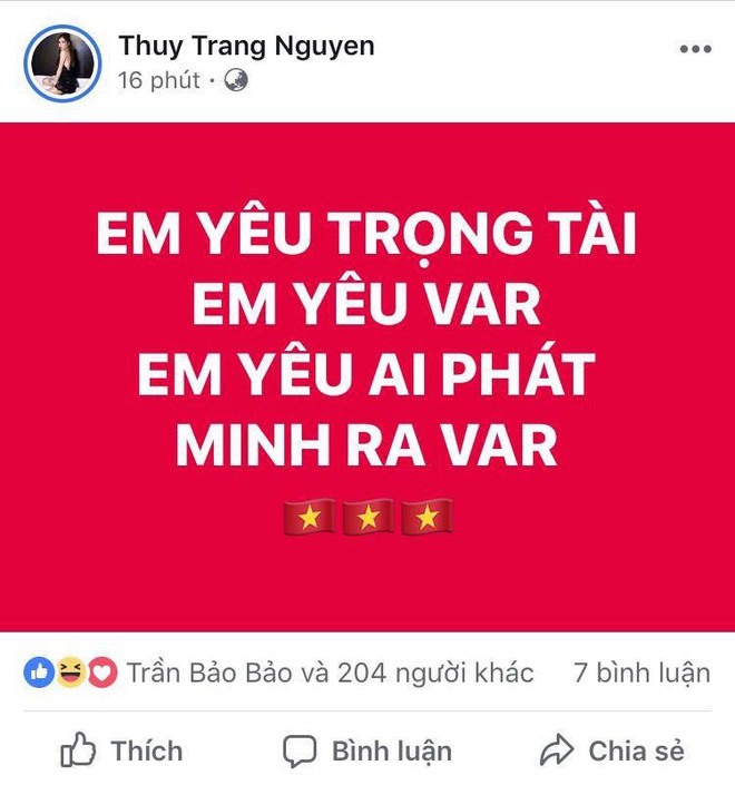 Ngọc Trinh, Ninh Dương Lan Ngọc cùng dàn sao vỡ òa trước trận Việt Nam - Nhật Bản: Một tinh thần rực lửa! - Ảnh 7.