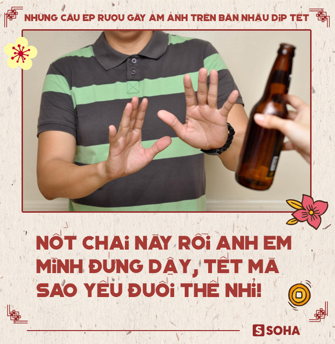 Những câu ép rượu gây ám ảnh trên bàn nhậu ngày Tết, ai cũng từng trải qua - Ảnh 1.