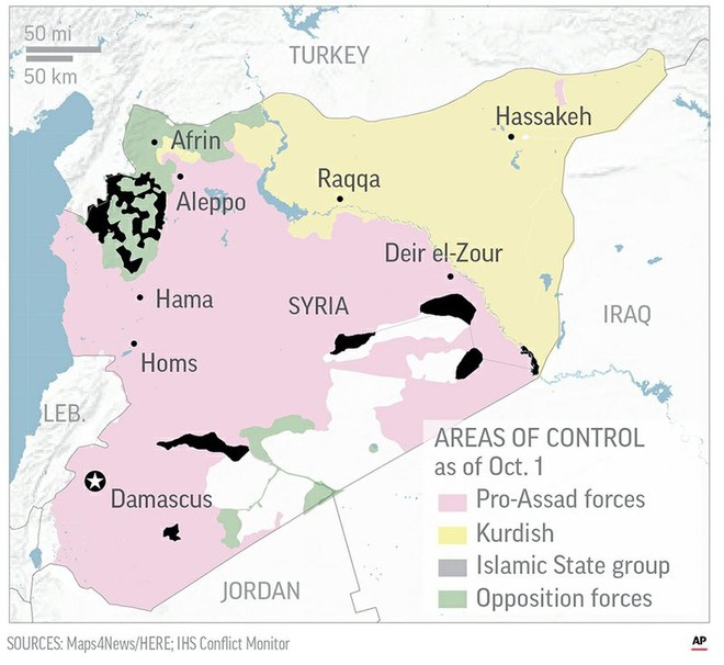 Nga-Syria đánh bay Thổ Nhĩ Kỳ, người Kurd, quyết giành lại vùng tam giác Mỹ để lại? - Ảnh 1.