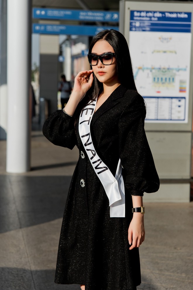 Lê Âu Ngân Anh lên đường sang Philippines dự thi Miss Intercontinental dù không được cấp phép - Ảnh 2.