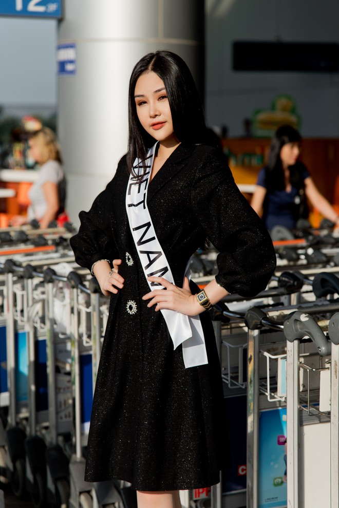 Lê Âu Ngân Anh lên đường sang Philippines dự thi Miss Intercontinental dù không được cấp phép - Ảnh 1.