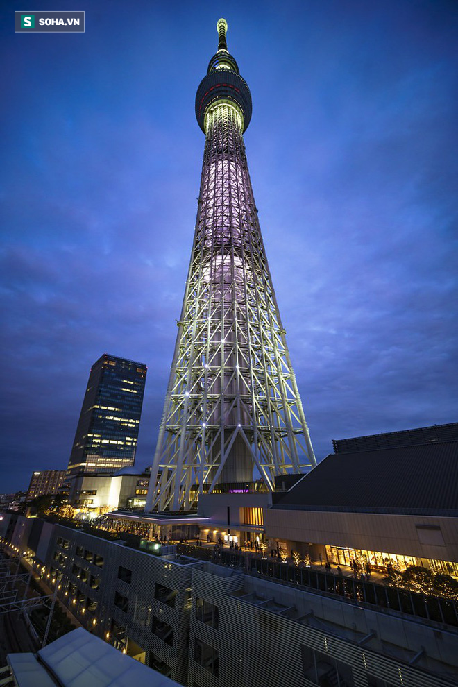 Gió bão hủy diệt giáng xuống Tokyo vẫn không thể quật ngã công trình cao nhất Nhật Bản này! - Ảnh 1.