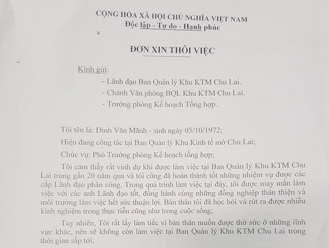 Miễn nhiệm kế toán trưởng Ban quản lý Khu kinh tế mở Chu Lai - Ảnh 1.