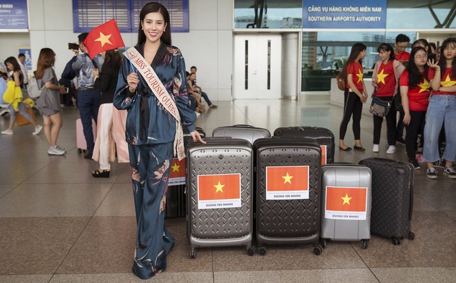Dương Yến Nhung mang 120kg hành lý dự thi "Hoa hậu du lịch thế giới" Dương Yến Nhung mang 120kg hành lý dự thi "Hoa hậu du lịch thế giới"