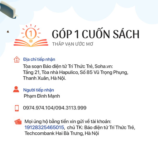 Góp 1 cuốn sách cùng ươm mầm những tài năng, đào tạo ra những học sinh sống có lí tưởng, mục tiêu - Ảnh 13.