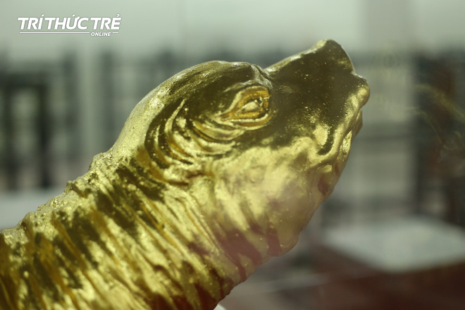 Tận mắt chứng kiến cụ Rùa Hồ Gươm mạ vàng 9999, trả giá hơn trăm triệu không bán  - Ảnh 5.