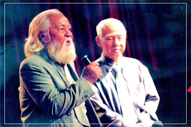 Quyền Linh khóc, kể về người bố thứ hai và cảnh quay ôm hoa hậu Hương Giang chết bên suối - Ảnh 1.