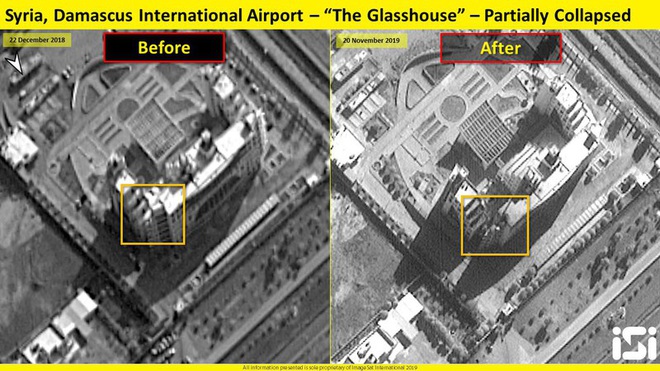 Israel tung ảnh chụp vệ tinh cho thấy thiệt hại gây ra sau không kích ở Syria - Ảnh 2.