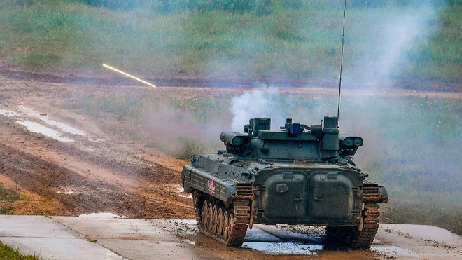 Uy lực xe chiến đấu bộ binh BMP-2M được Nga nâng cấp - Ảnh 1.