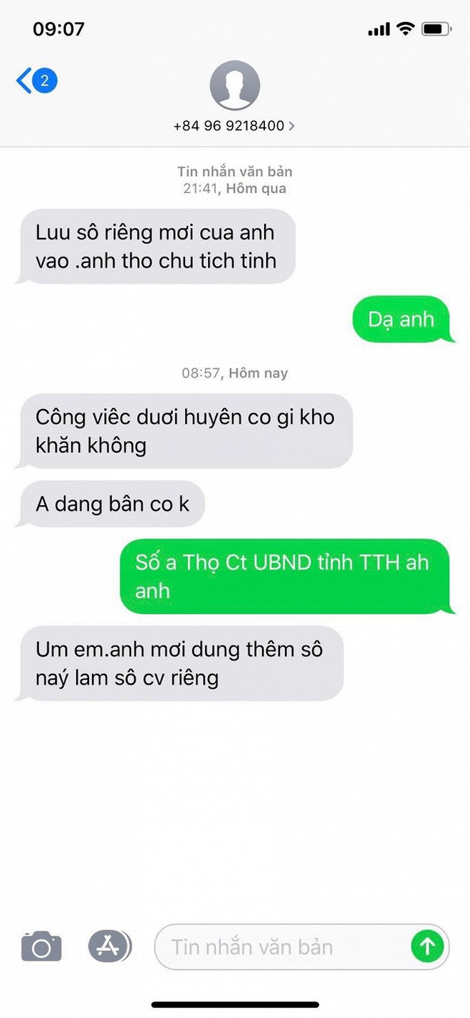 Kẻ mạo danh Chủ tịch Thừa Thiên - Huế trắng trợn nhắn tin mượn tiền phóng viên - Ảnh 3.