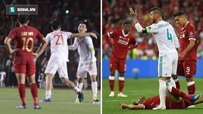 Indonesia thua Việt Nam y hệt Liverpool thua Real, Văn Hậu triệt hạ y hệt Sergio Ramos - Ảnh 1.