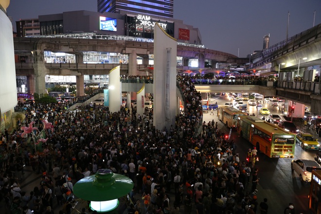 Thái Lan: Biểu tình lớn kỷ lục nổ ra tại thủ đô Bangkok kể từ sau cuộc đảo chính năm 2014 - Ảnh 9.