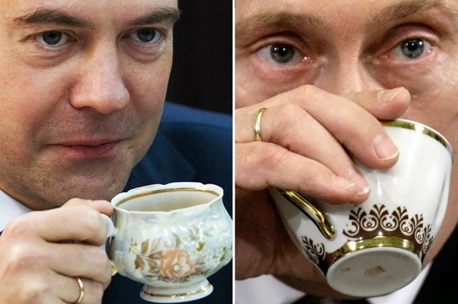 Những bức ảnh cho thấy Putin và Medvedev rất hợp nhau - Ảnh 3.