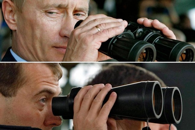 Những bức ảnh cho thấy Putin và Medvedev rất hợp nhau - Ảnh 6.