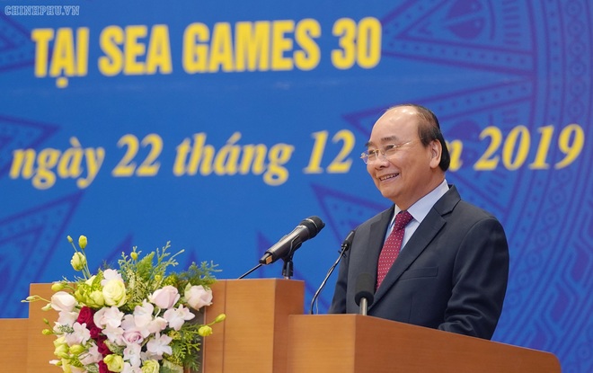  Chùm ảnh: Thủ tướng gặp mặt, vinh danh VĐV, HLV đạt thành tích cao tại SEA Games 30 - Ảnh 7.