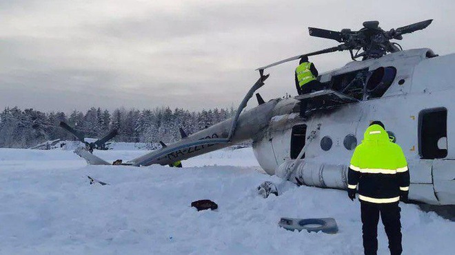 NÓNG: Trực thăng Mi-8 gãy cánh trong bão tuyết ở miền Trung nước Nga, 3 người lâm nạn - Ảnh 2.