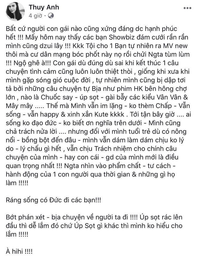 Em gái Thanh Thảo bất ngờ nhắc lại chuyện với Ngô Kiến Huy, đồng cảm với tình địch một thời Khổng Tú Quỳnh - Ảnh 1.