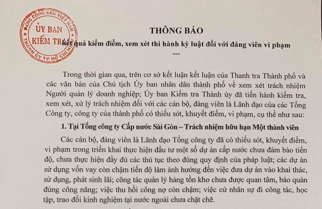 TP HCM kỷ luật nhiều cán bộ lãnh đạo các công ty, tổng công ty - Ảnh 1.