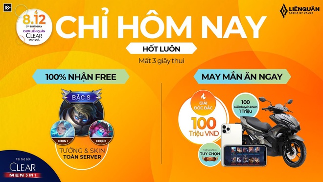 Duy nhất hôm nay 08/12, trúng ngay 100 triệu đồng nhờ Liên Quân Mobile - Ảnh 1.