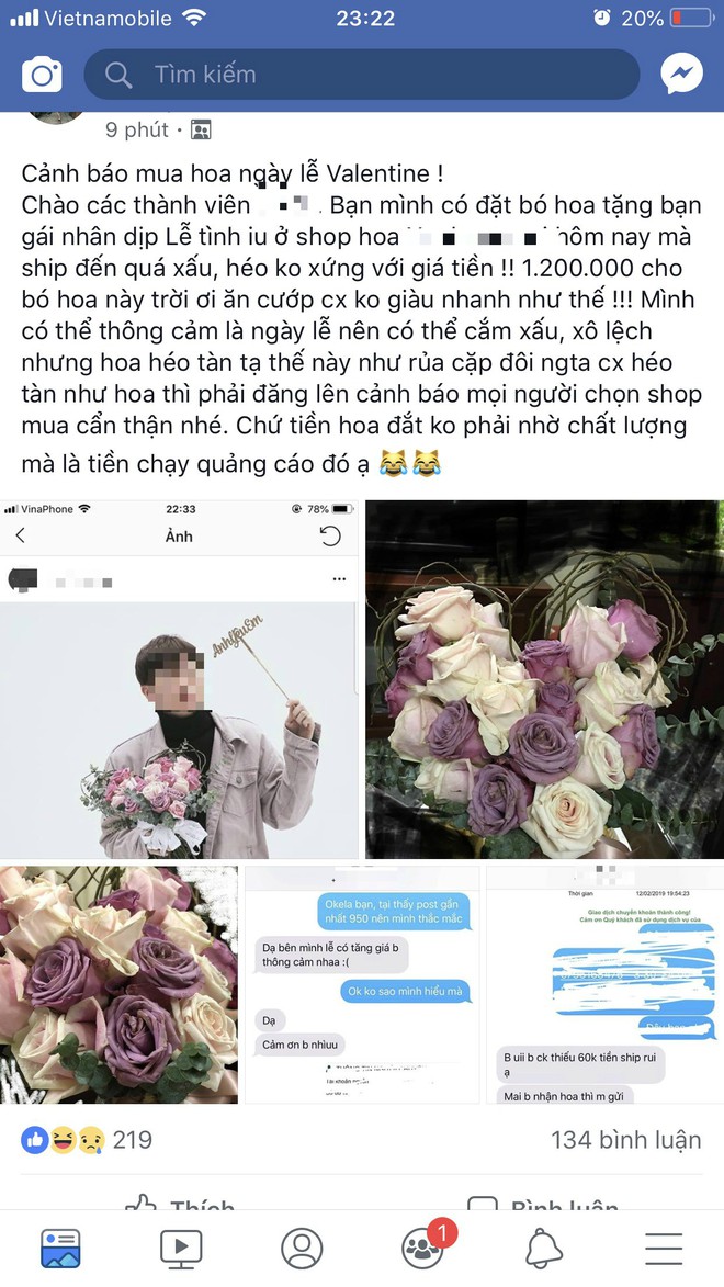 Bỏ tiền triệu mua hoa tặng Valentine, chàng trai tái mặt khi nhận hàng  - Ảnh 1.