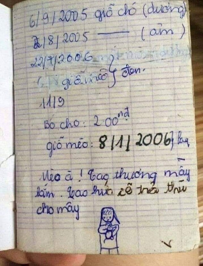 Xem sổ tay tuổi thơ từ 15 năm trước, cư d&acirc;n mạng bồi hồi nhớ lại loạt kỉ niệm với th&uacute; cưng đầu ti&ecirc;n của m&igrave;nh - Ảnh 2.