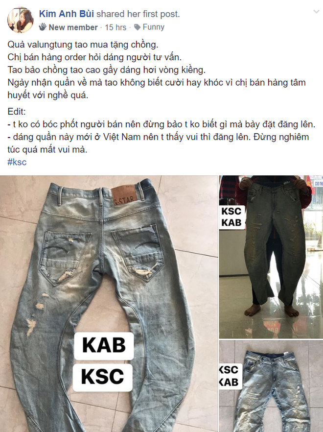 Lỡ miệng miêu tả chồng chân vòng kiềng với chủ shop, cô gái ngã ngửa khi nhận đồ về tay - Ảnh 1.