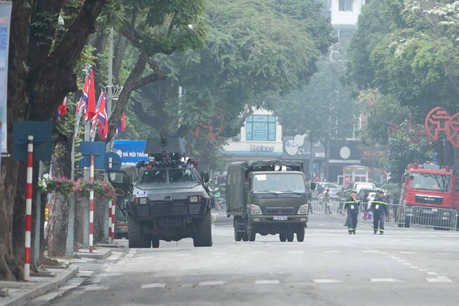 Lực lượng an ninh Việt Nam dày đặc bảo vệ khách sạn Metropole - địa điểm tổ chức thượng đỉnh Mỹ-Triều - Ảnh 4.