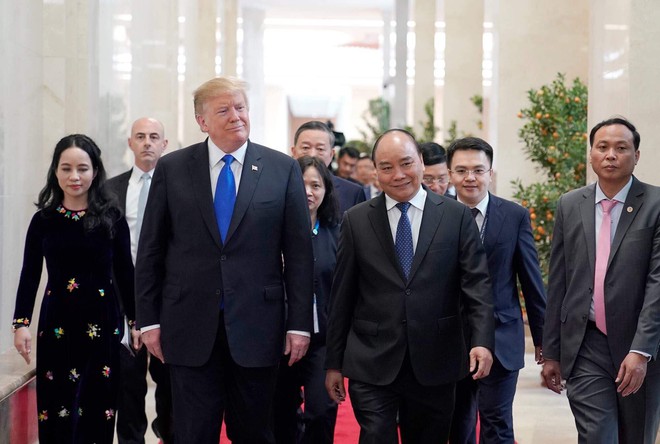 [ẢNH] Toàn cảnh cuộc hội đàm của Tổng thống Mỹ Donald Trump và Tổng Bí thư, Chủ tịch nước Nguyễn Phú Trọng - Ảnh 27.