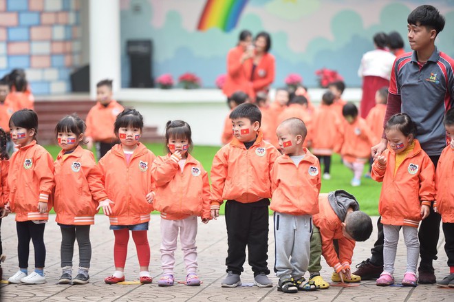 Học sinh trường mẫu giáo Việt Triều háo hức đón phái đoàn Triều Tiên tới thăm - Ảnh 12.